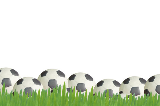 Plasticine Football on Grass