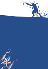 Box advertising background (magazine, web, poster, flyer)