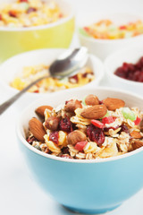 Cereal muesli with dried fruit