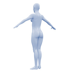 Silhouette junger Frau