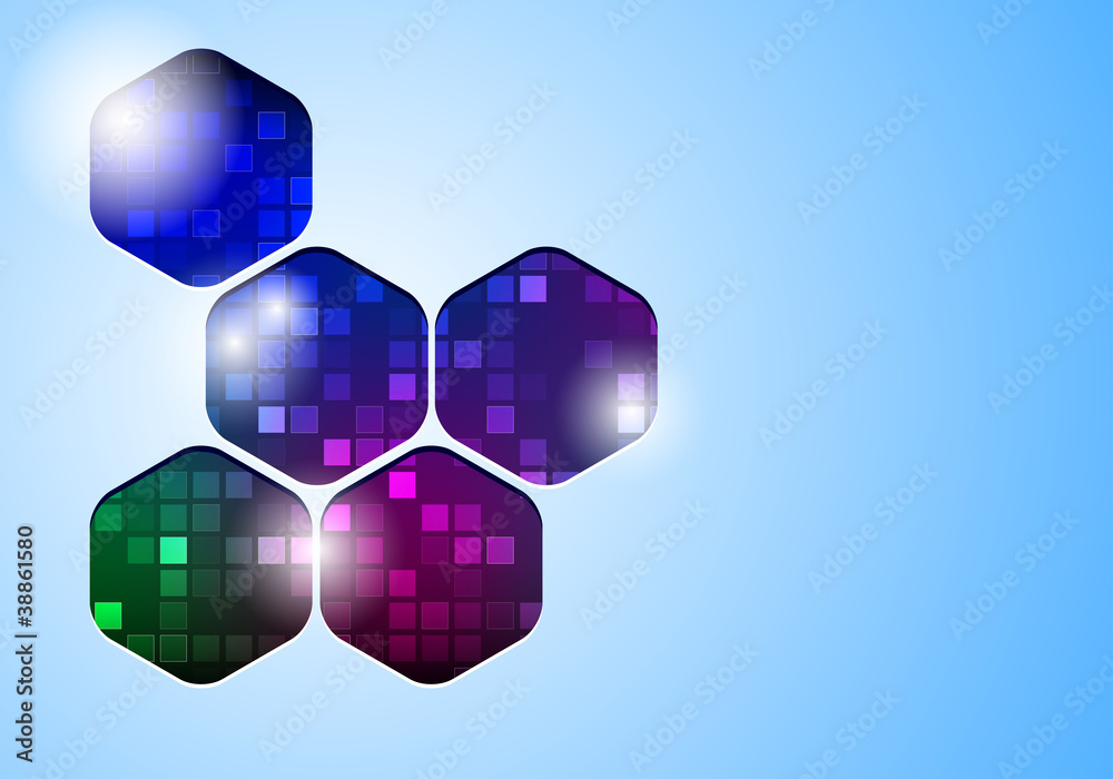Wall mural abstract clean vector background with place for text