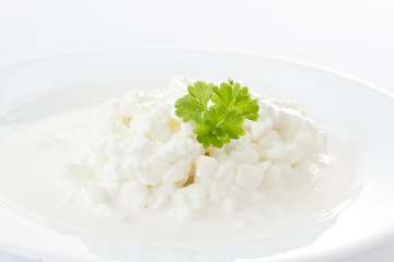 Dairy cottage cheese