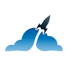 Logo rocket # Vector
