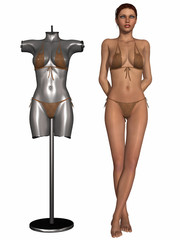 Sexy Girl with Bikini