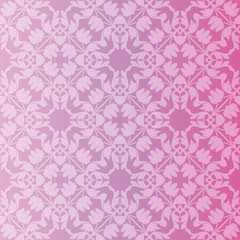 Seamless and elegant Baroque pattern with flowers