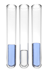 testtubes with liquids in greek colors