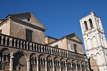 Fototapeta na wymiar Katedra św. Ferrara. Emilia-Romania. Włochy.