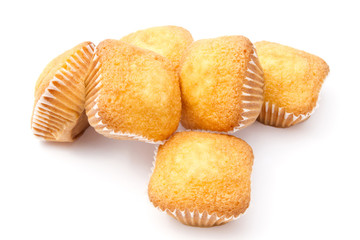 muffins isolated on white background