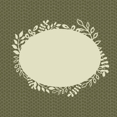 retro floral vignette