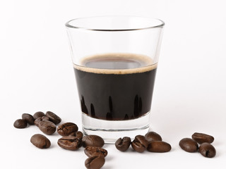 caffè espresso al vetro