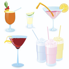 Cocktail-icon-set