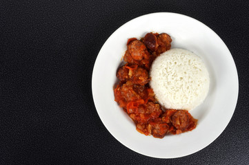 rougail saussice fumée