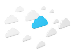 cloud computing 3s render illustration