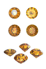Round citrine
