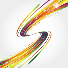 Abstract background with bent lines.