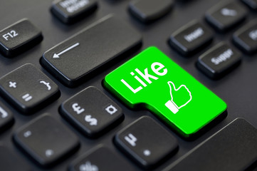 Clavier d'ordinateur touche verte like