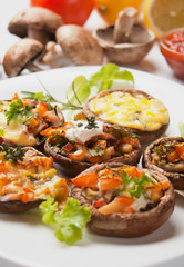 Stuffed portabello mushrooms