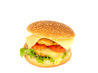 cheeseburger isolated