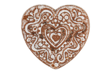 Gingerbread in the shape of a heart