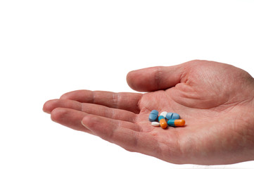 Pillen in der Hand