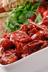 Pomodori secchi - Dried tomatoes, close-up