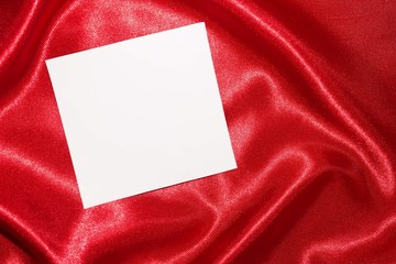 Sign for the label sheet of white paper with a red background