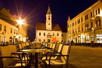 Baroque town of Varazdin city center