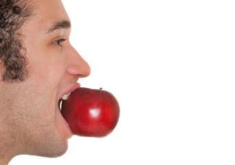 Man Eating Apple - 38879937
