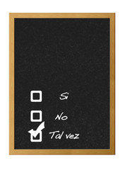 Fototapeta premium Si,no,tal vez.