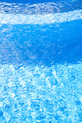 blue tiles pool water ripple texture
