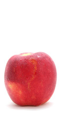 isolated apple with water drops