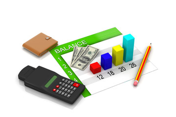 business chart showing financial success at the stock market