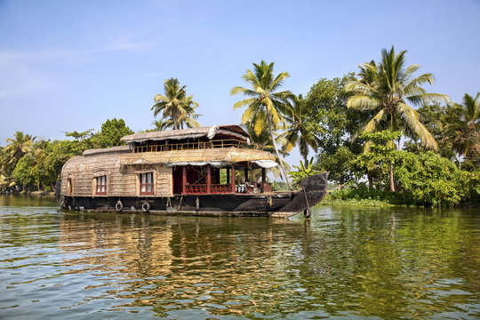House boat in backwaters
