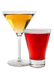 Red and yellow cocktail