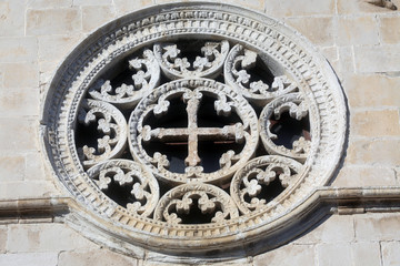 Rose Window, Church of the Blessed Virgin Mary in Pag, Croatia