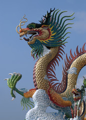 Chinese style dragon statue