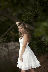 Fototapeta premium Beauty young woman