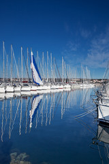 Fototapeta premium marina in Biograd, Croatia