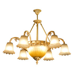 Vintage chandelier isolated on white