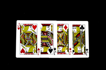 Aces playing cards