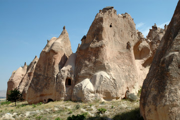 Cave Dwellings in Goreme, Cappadocia, Turkey
