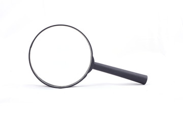 Magnifying glass isolated on white