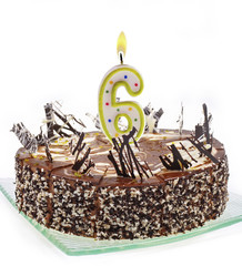 cake with number candle