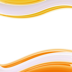 Wavy glossy bright design template, background