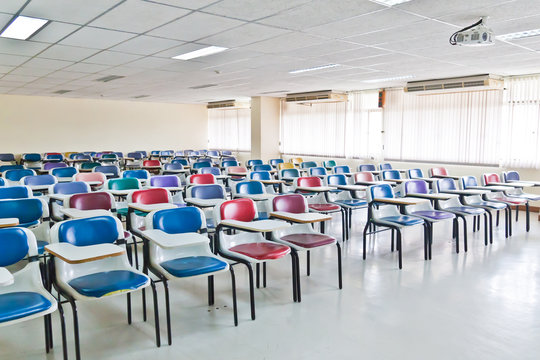 Multi colored chairs