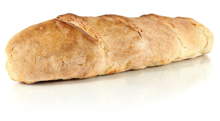 homemade ong loaf  isolated on white background