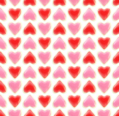Seamless background texture made of love hearts