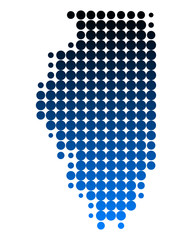 Karte von Illinois