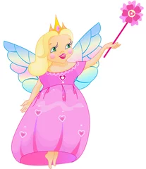 Selbstklebende Fototapeten Das ist echte Prinzessin, die aus einem Märchen geflogen ist © geshanya971