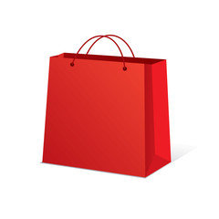 Shop bag red
